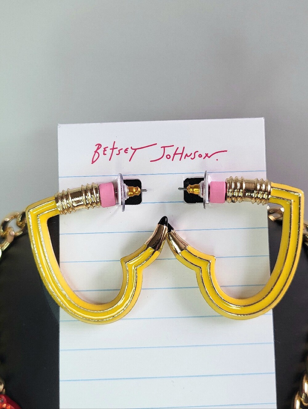 Betsey Johnson Back To School Teacher Necklace Bracelet And Earrings Set. NWT - Picture 2 of 16